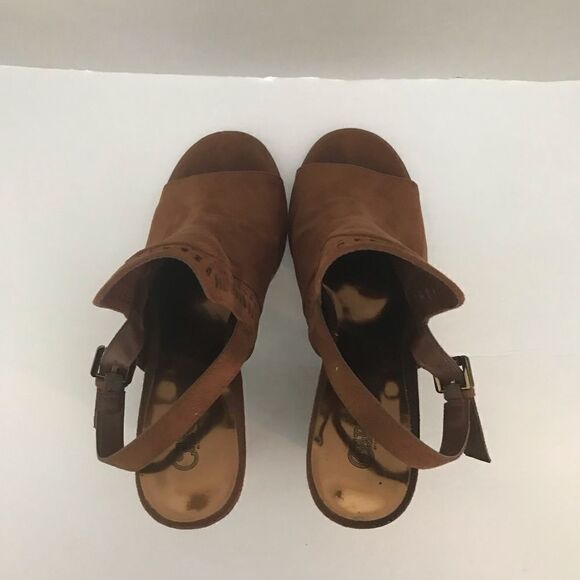 Carlos by Carlos Santana Sandal Women's Size 8 Brown Block Heel Open Toe - Picture 9 of 11